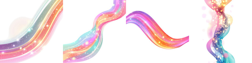Wall Mural - mesmerizing fluid waves of vibrant gradient colors in dynamic motion artwork abstract digital art ba