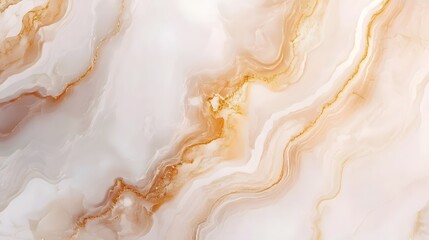 Leinwandbilder - Exquisite abstract background featuring a captivating marble texture with dynamic swirling patterns and shimmering metallic accents in neutral earthy tones