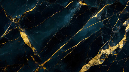 Poster - Exquisite Marble Texture with Golden Veins and Shimmering Accents   Luxury Abstract Background for Design Decor Fashion and Interior Spaces