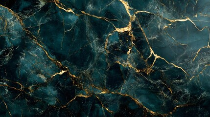 Aufkleber - Exquisite Marble Texture with Golden Veins and Ethereal Patterns for Background and Decor  Luxurious high end