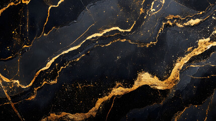 Aufkleber - Exquisite natural marble surface with mesmerizing golden brown veins and intricate patterns creating a luxurious high end and sophisticated visual backdrop for various design applications
