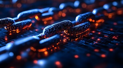 Poster - Intricate electronic circuit board with glowing lights and interconnected components representing the complex infrastructure of modern digital technology and computer systems