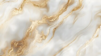 Fototapete - Luxurious Beige and Gold Marble or Granite Textured Background with Elegant Minimalist Design  High end premium sophisticated natural stone surface pattern for interior design home decor architecture