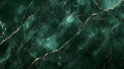 Fototapete - Luxurious Dark Green Marble Texture with Patterns and Elegant Design for Premium Interiors Architectural Backgrounds or Fashionable Decor