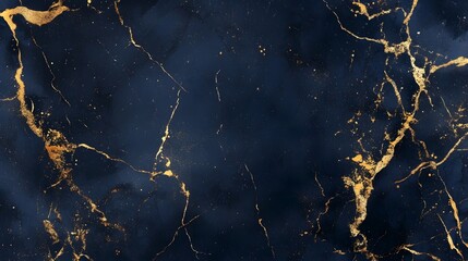 Poster - Luxurious golden cracked marble abstract textured backdrop with intricate ornate patterns and metallic accents  Suitable for elegant premium brand design high end product packaging