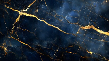 Poster - Luxurious golden marble texture abstract background with intricate cracked patterns and a glossy high end finish  Elegant and sophisticated design with a premium exclusive feel  Perfect for luxury