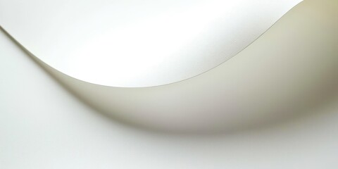 Wall Mural - White sheet of paper with a wave pattern