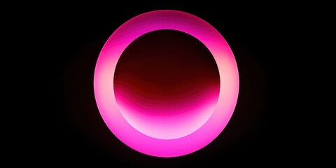 Wall Mural - Pink circle with a red border
