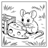 Cozy Farm Animals Bold and Easy Coloring Book For Kids and Adults

