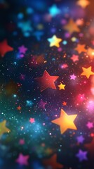 Wall Mural - colorful cosmic background filled with stars and nebulae in deep space