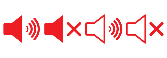 Wall Mural - speaker icon vector. volume icon. loudspeaker icon vector