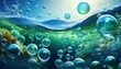 © João Macedo - Oxygen bubbles rising to the surface in a reoxygenated ocean