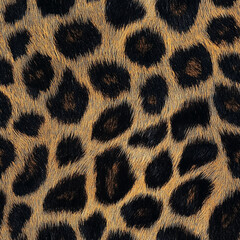 a panther skin print, as well as the texture of the fur and the contrasts between black and caramel 
