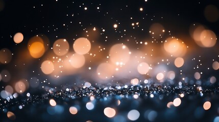 Poster - Beautifully Glimmering Bokeh Lights in Soft Focus Creating a Magical Atmosphere : Generative AI