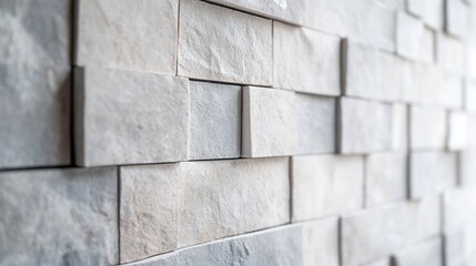 Poster - Textured stone wall showcasing contemporary design and elegant natural materials : Generative AI