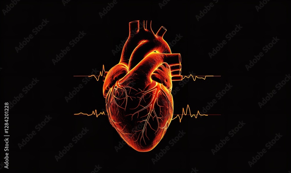 High Resolution Heart high-resolution anatomical representation of the human heart that ...