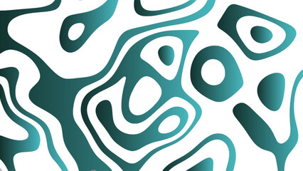 Aufkleber - Abstract gradient camouflage and wavey liquid design. Horizontal banner with doodle Wavy and swirled lines. Fluid swirl and Liquid line surface. Marbleized Stripes With marble ink texture. 