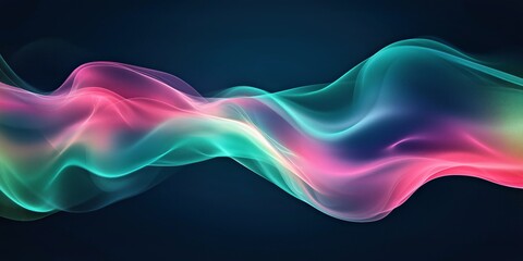 Wall Mural - fluid and dreamy abstract wallpaper featuring smooth color transitions and gentle light reflections