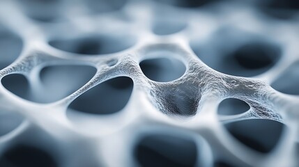 Fototapete - Detailed close up view of intricate cellular structures showcasing unique patterns and textures : Generative AI