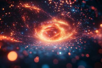 Wall Mural - the dazzling light of the nebula vortex
