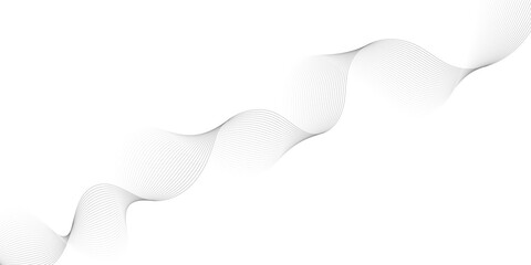 Poster - abstract vector background with wavy lines
