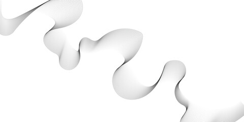 Poster - abstract vector background with wavy lines
