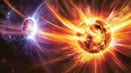 Wall Mural - cosmic nebula energy explosion