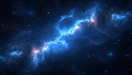 Wall Mural - stunning view of the beautiful nebula within the dark space