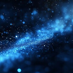Wall Mural - a beautiful celestial view with tiny twinkling starlike particles
