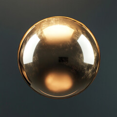 Wall Mural - golden disco ball Golden Metallic Sphere