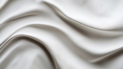 Leinwandbilder - Elegant silky fabric draping softly showcasing smooth textures and luxurious appearance for various uses : Generative AI