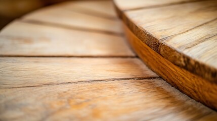 Aufkleber - Detailed close up of a wooden surface showcasing natural textures and patterns : Generative AI