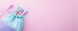 © Влада Яковенко - Cosmetic bag with lipsticks and brushes on pastel pink background