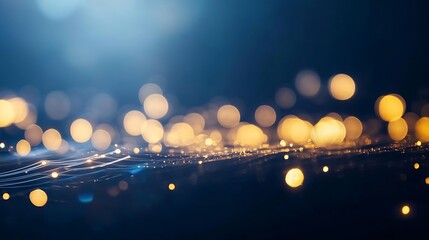 Poster - Abstract closeup image of bokeh lights creating a dreamy and colorful background : Generative AI
