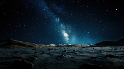 Wall Mural - a vast, empty, and desolate landscape with a bright, milky sky