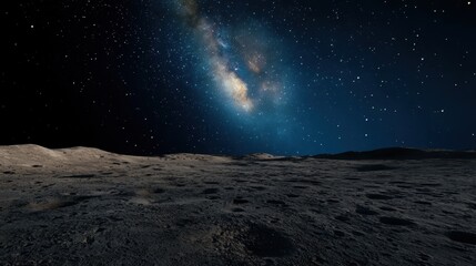 Wall Mural - A dark sky with a large star in the middle