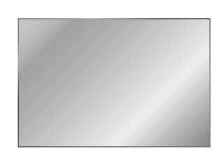 Wall Mural - clear, shiny acrylic sheet. transparent plastic panel. realistic glare and reflection on a see-throu