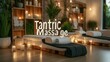 © VictorCanalesStudio - Warmly lit room prepared for tantric massage, creating a relaxing and sensual atmosphere