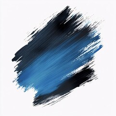 Wall Mural - abstract blue and black paint brushstrokes texture background
