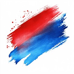 Wall Mural - abstract red and blue watercolor brushstroke texture