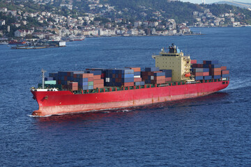 Wall Mural - Big Container Ship