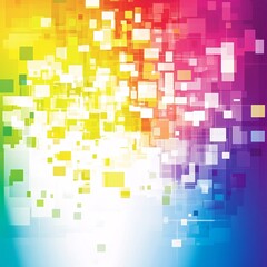 Wall Mural - vibrant abstract background with colorful geometric squares