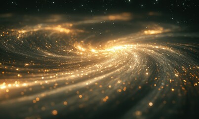 Night sky with glowing constellations and faint galaxies, soft lighting enhancing the depth and richness of the cosmic view