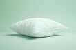 © MrHamster - A simple white pillow resting on a matching green background