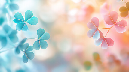 Poster -  pastel clover gradient