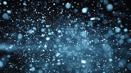 blue particles, dark space, motion blur, background
