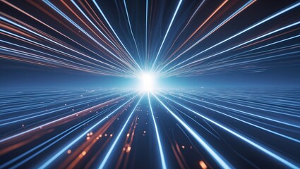 Volume light concept of EDGE COMPUTING rays