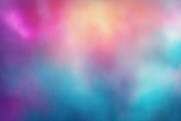 Aufkleber - Soft Ethereal Abstract Pastel Background Blurred Gradient Texture Grainy Holographic Colorful Digital Noise Effect