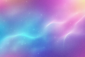 Poster - Pastel Abstract Gradient Background with Blurred Holographic Texture and Soft Noise Effect