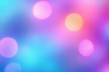 Poster - Abstract Pastel Gradient Holographic Background with Soft Noise and Blurred Ethereal Texture